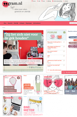 99gram.nl ehealth voor jongeren met Anorexia